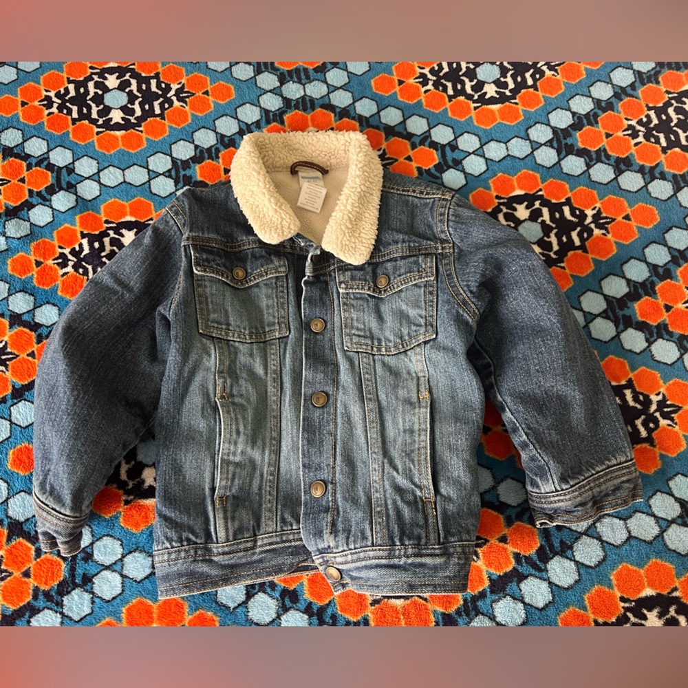 Gymboree Boys Sherpa lines Denim Jean Jacket
